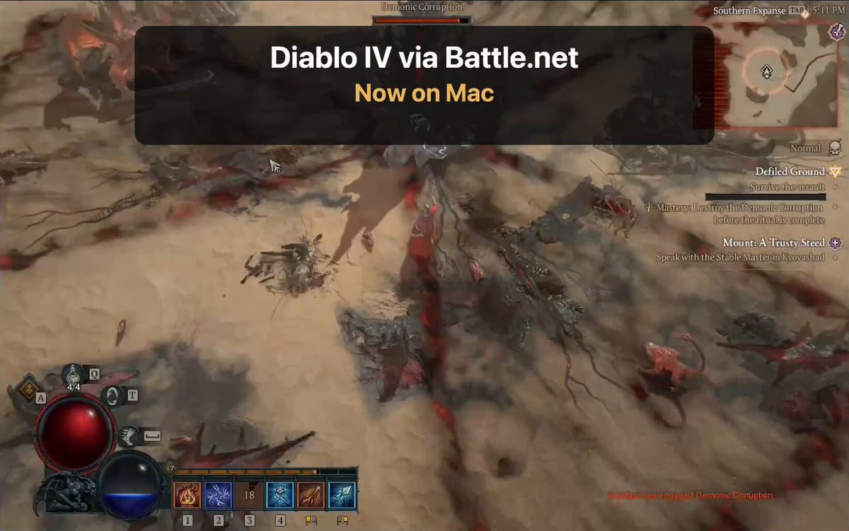 GameToMac añade Diablo IV vía Battle.net: ya se puede jugar en Mac con Apple Silicon