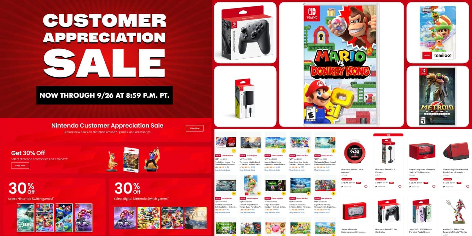 Última oportunidad: la gran rebaja de septiembre de Nintendo termina hoy
