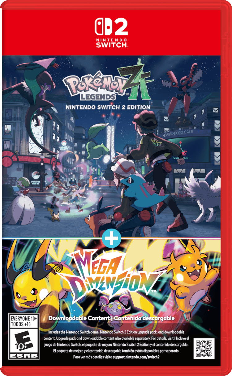 Pokémon Legends: Z-A tendrá edición física con el DLC Mega Dimension en un solo cartucho el 29 de octubre