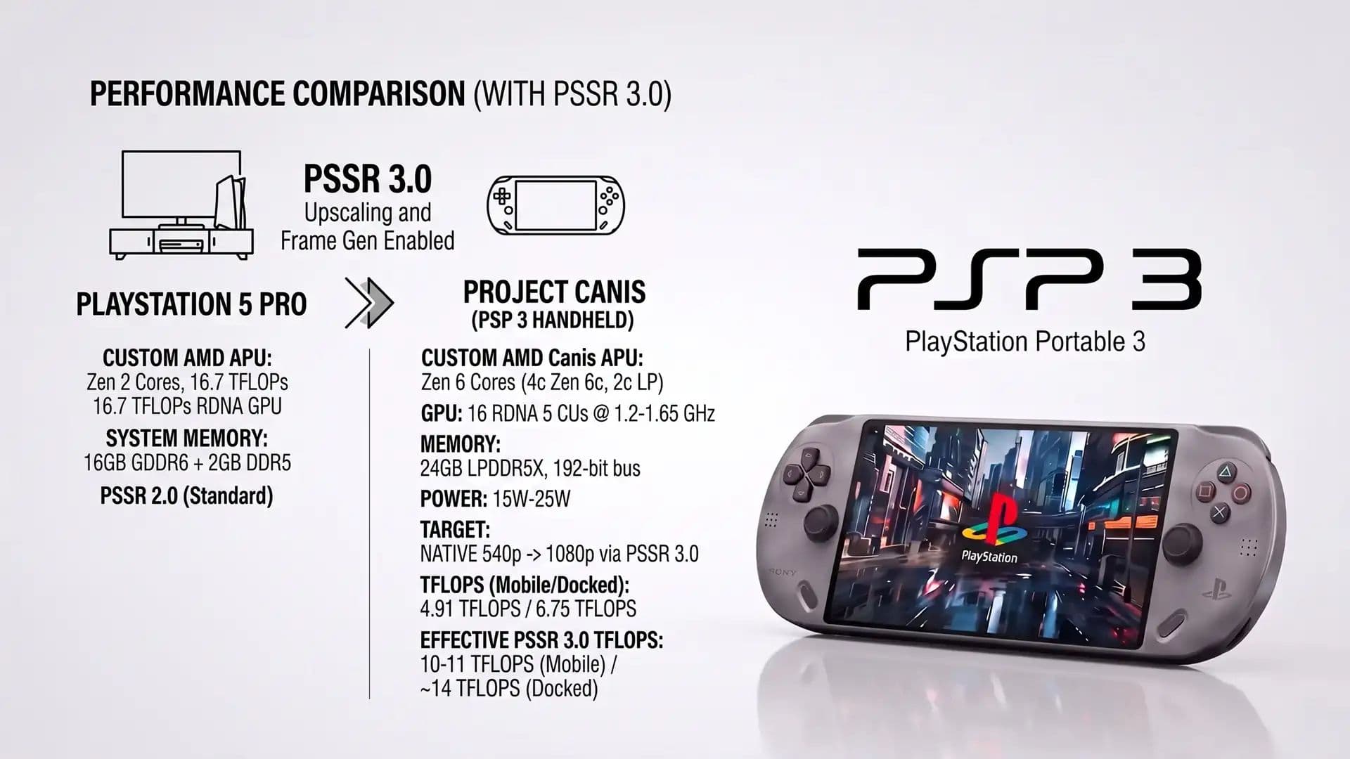 Filtran la supuesta PSP 3: una portátil de Sony con chip AMD de 3 nm que correría juegos de PS5 a finales de 2027